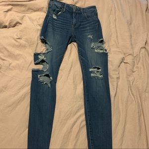 American Eagle Jeans! Side rips!